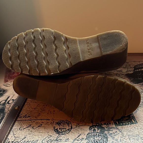 Sperry taupe wedge ankle boots - Picture 4 of 5